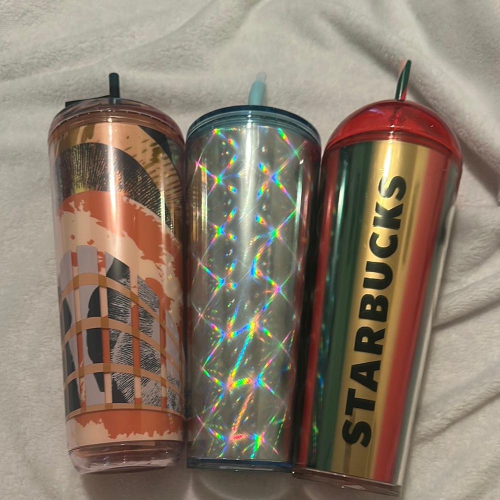 Starbucks Tumbler Trio - Vibrant Designs